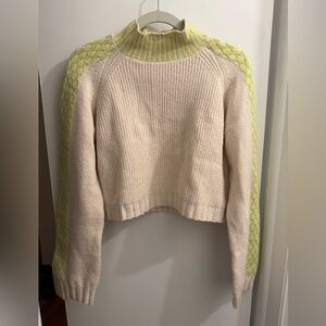 Wild Fable Cream and Lime Sweater
